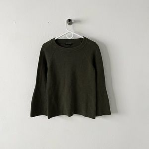 Banana Republic Bell Sleeve Sweater Olive